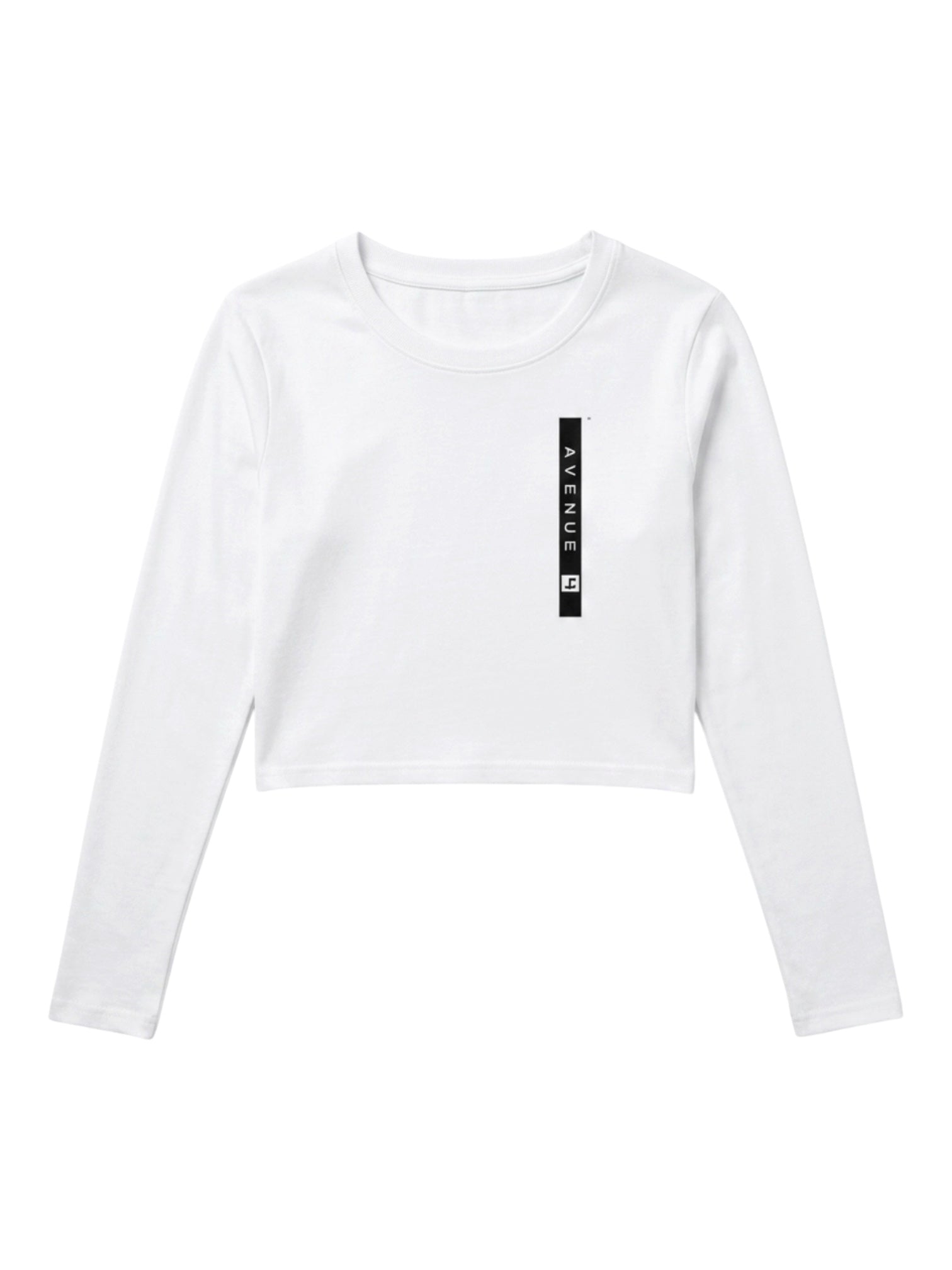 Cropped lightweight long sleeve T shirt